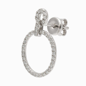 Aros Desmontables de Oro Blanco con Diamantes