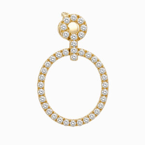 Aros Desmontables de Oro amarillo con Diamantes