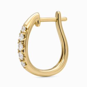 Argolla de Oro Amarillo con Diamantes