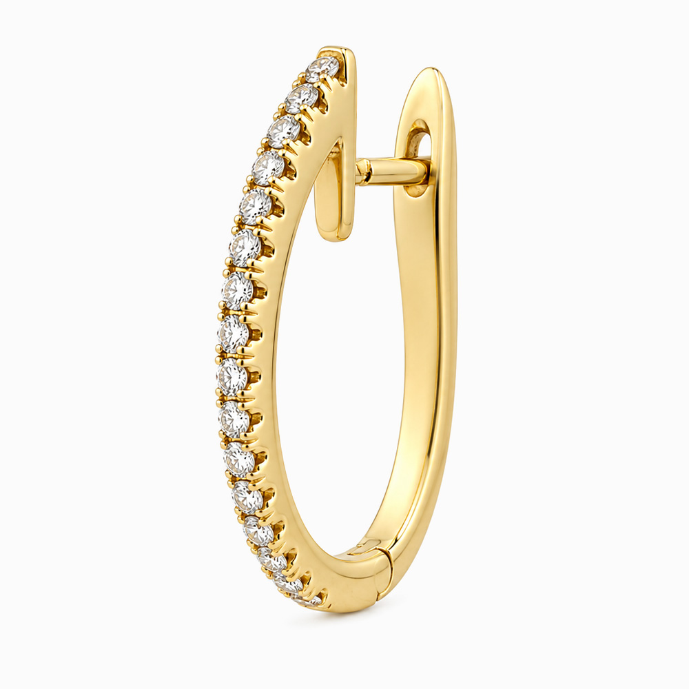 Argolla de Oro Amarillo con Diamantes - Imagen 3