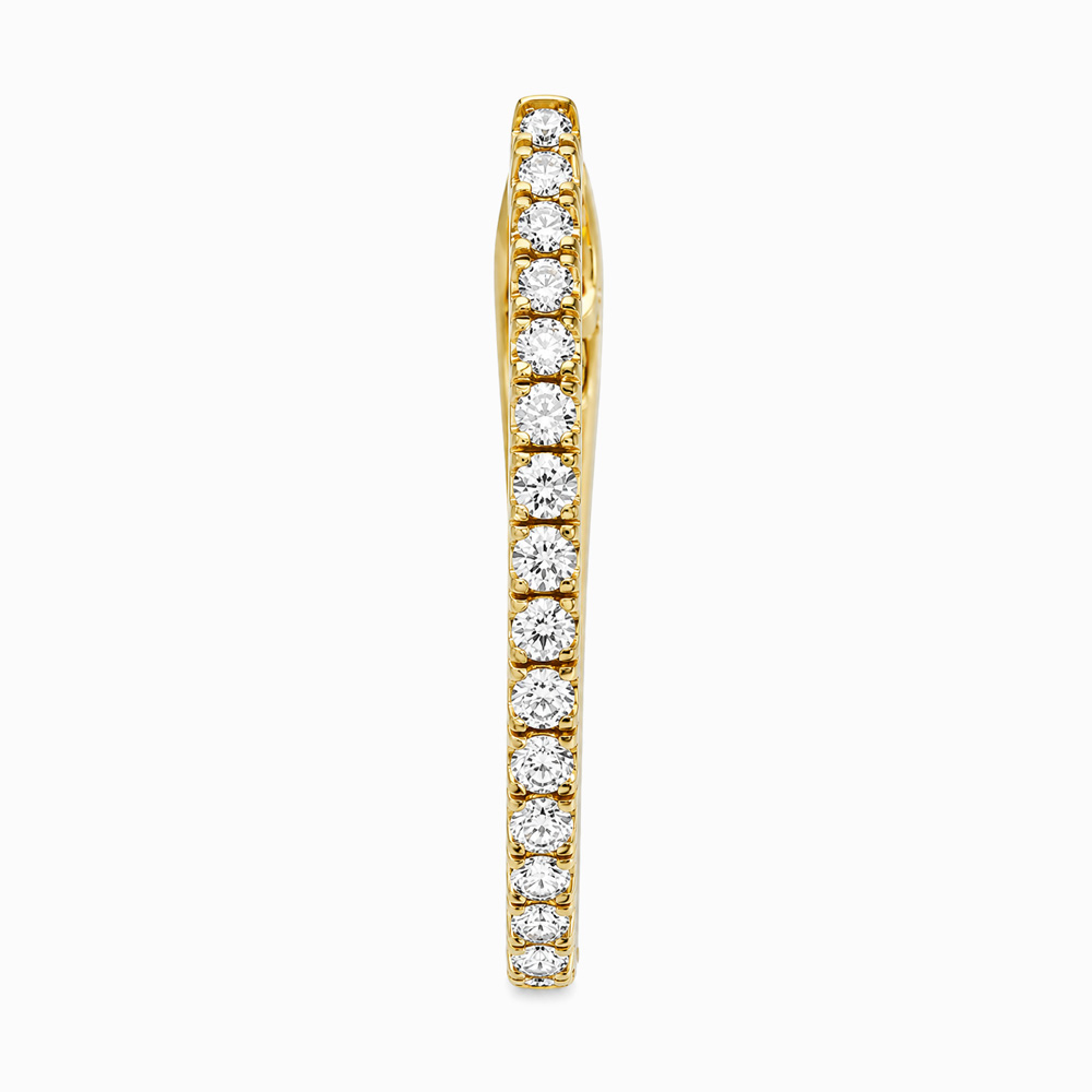 Argolla de Oro Amarillo con Diamantes - Imagen 2