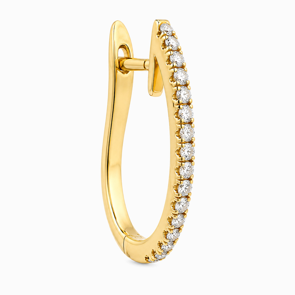 Argolla de Oro Amarillo con Diamantes - Imagen 4