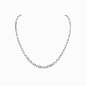 Collar Tennis de Oro Blanco con Diamantes