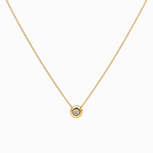 Colgante Punto de Luz de Oro Amarillo con Diamante