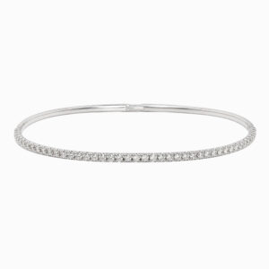 Pulsera esclava con hilera de diamantes