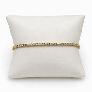 Pulsera Tennis de Oro Amarillo con Diamantes