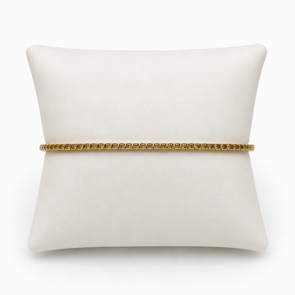 Pulsera Tennis de Oro Amarillo con Diamantes - Imagen 2