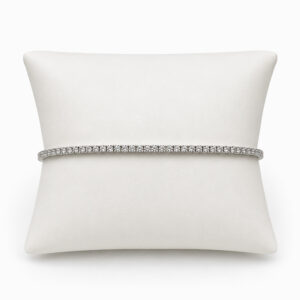 Pulsera Tennis de Oro Blanco con Diamantes