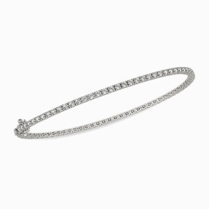 Pulsera Tennis de Oro Blanco con Diamantes